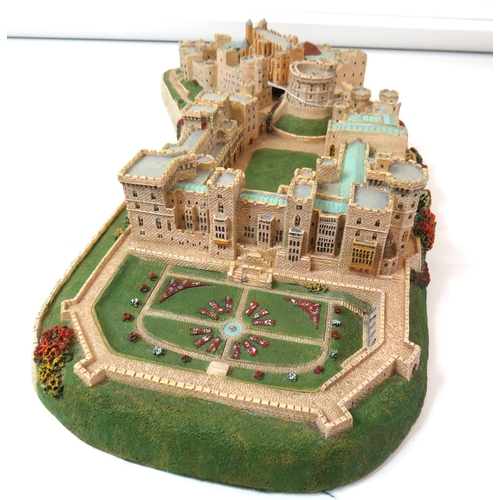 64 - 1995 Danbury Mint model of Windsor Castle from the 