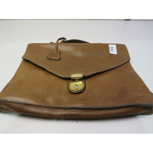 112 - Italian leather satchel