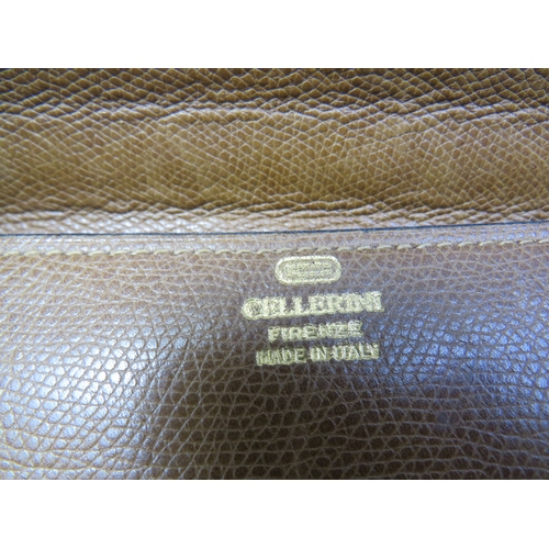 112 - Italian leather satchel