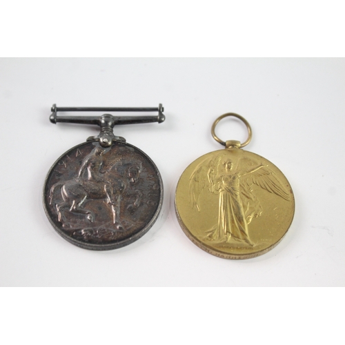 WW1 Medal Pair Named- R-10521 Pte H. Harrison K.R.R.C