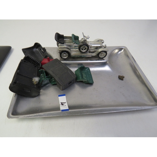 203 - Matchbox vehicle ash trays, trinket box and other diecast