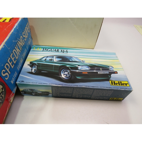 192 - Triang Trik Trac, Speedking and Heller 3 with cars