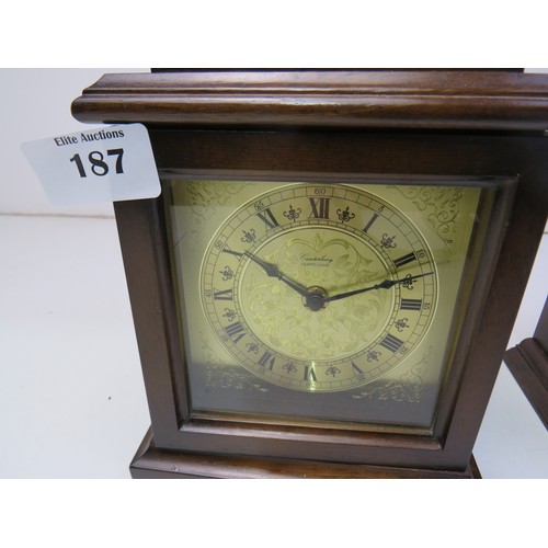 187 - Three mantle clocks