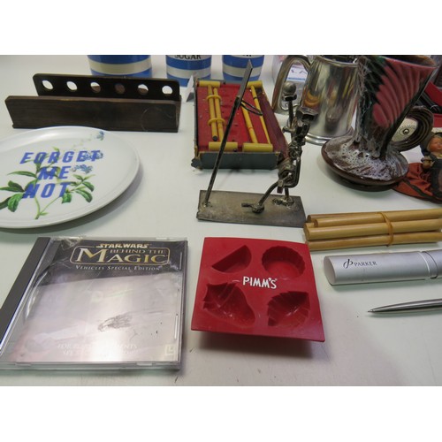 227 - Box of miscellaneous items including TG Green, pipe stand etc