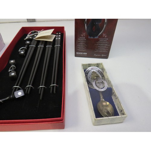 227 - Box of miscellaneous items including TG Green, pipe stand etc