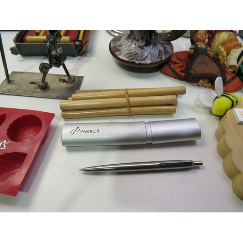 227 - Box of miscellaneous items including TG Green, pipe stand etc