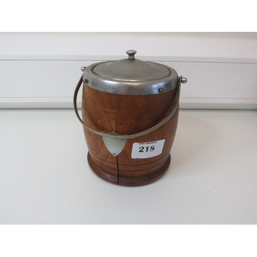 41A - Oak ice Barrel with porcelain inner
