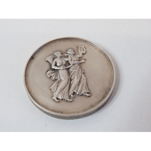 46 - Silver Medal - Asttedfod 1924 winner, 925 silver inscribed & stamped, 46g.