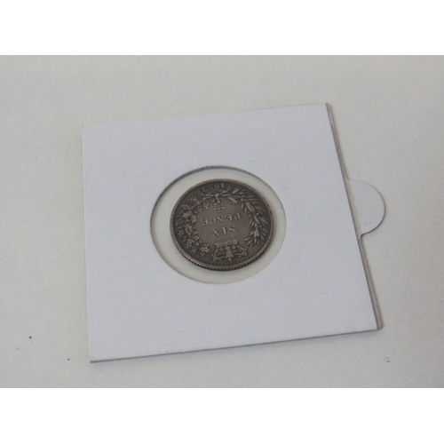 48 - Victoria 1853 full hair, AU condition.