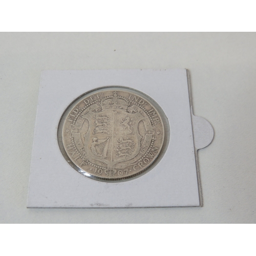 49 - 1907 Edward VII silver Half Crown.