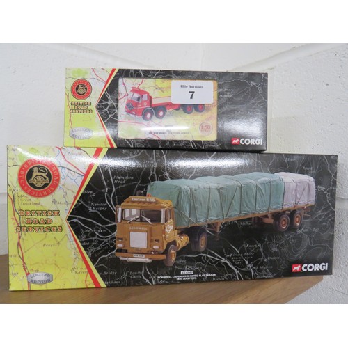 7 - Two boxed Corgi British Road Services trucks