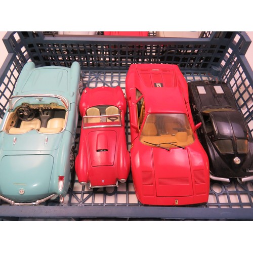 39 - Seven model cars to include Revell, Maisto and Burago