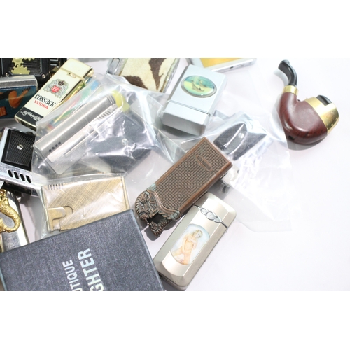 489 - Pocket Lighters Tobacciana Collectables Novelty Job Lot