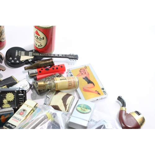 489 - Pocket Lighters Tobacciana Collectables Novelty Job Lot