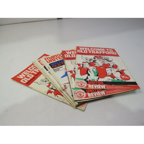 116 - Manchester united 1970's programmes