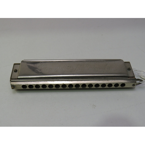 126 - The 'Larry Adler' Professional 16 Chromatic Harmonica by M. Hohner, made in Germany.