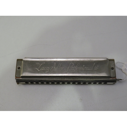 126 - The 'Larry Adler' Professional 16 Chromatic Harmonica by M. Hohner, made in Germany.