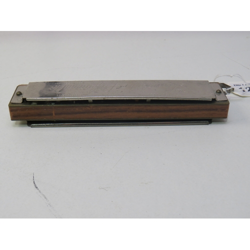 126 - The 'Larry Adler' Professional 16 Chromatic Harmonica by M. Hohner, made in Germany.