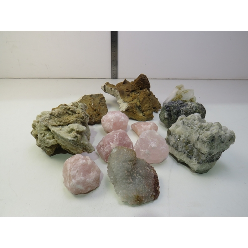 141 - Collection of large crystals to include quartz etc