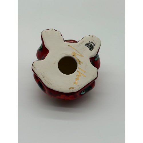 100H - Anita Harris small toad- signed in gold