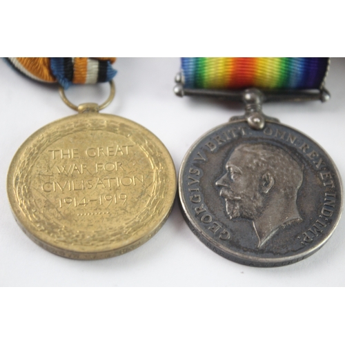 11 - WW1 Medal Pair Named- 181579 Gnr W.A Mackie RA