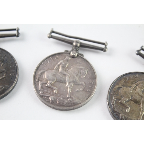 12 - WW1 War Medals To Spr Dawson RE, A.Sjt Robinson RAMC & Pte Jone Bedf  Regt