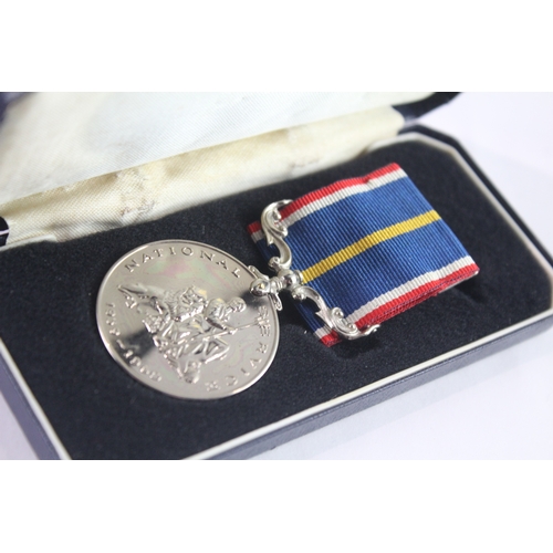 2 - Boxed National Service Medals Inc Two Certificates Of Authenticity