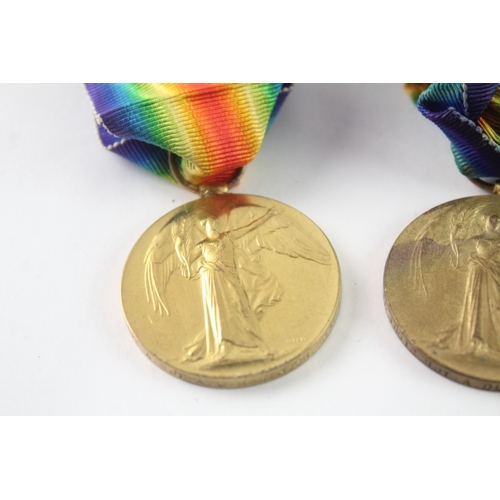20 - WW1 Victory Medals To Sjt Oldham AVC, A.Sjt Robinson RAMC & Spr Johnson RE