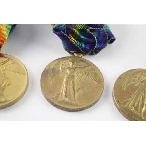20 - WW1 Victory Medals To Sjt Oldham AVC, A.Sjt Robinson RAMC & Spr Johnson RE
