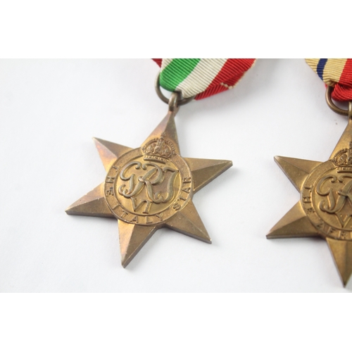 23 - Boxed WW2 Army Italy & Africa Star Medal Group