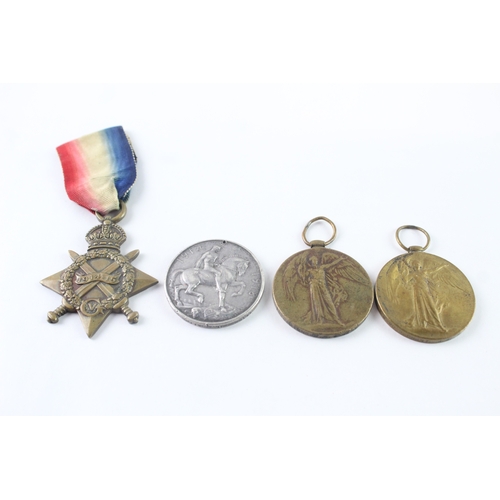 24 - WW1 Medals Inc 1914-15 Star-Pnr Matthews RE, War - Sjt Wilson RA, Victory, Etc