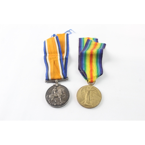 3 - WW1 Medal Pair Named- M.340367 Pte W. Clarke ASC