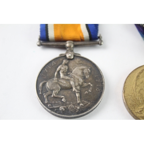 3 - WW1 Medal Pair Named- M.340367 Pte W. Clarke ASC