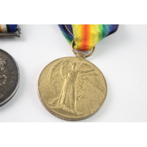 3 - WW1 Medal Pair Named- M.340367 Pte W. Clarke ASC