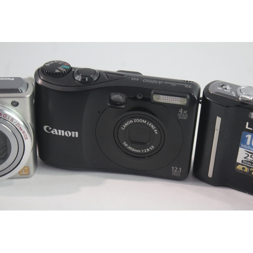 35 - Digital Compact Cameras Working Inc Canon & Panasonic x 3