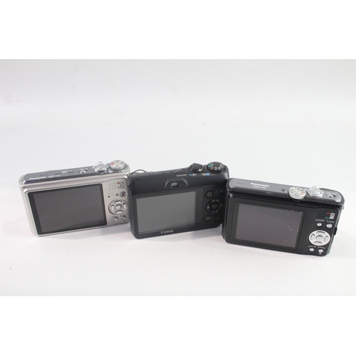 35 - Digital Compact Cameras Working Inc Canon & Panasonic x 3