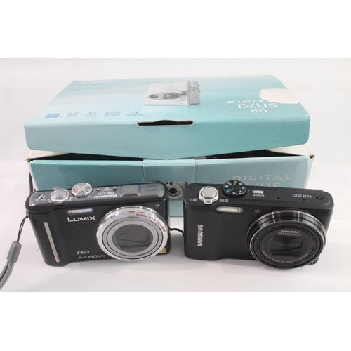 38 - Digital Compact Cameras Working Inc Canon, Panasonic & Samsung x 3