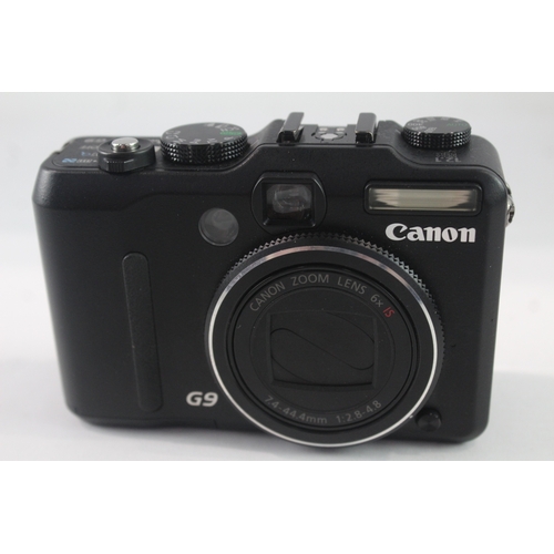 39 - Canon Powershot G9 Digital Compact Camera Working w/ Canon 6x IS Zoom Lens