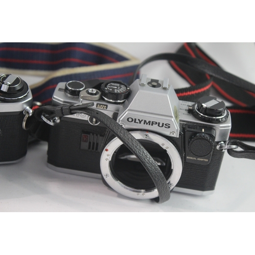 40 - SLR Film Cameras Working Inc Olympus & Pentax Etc Bodies Only x 3