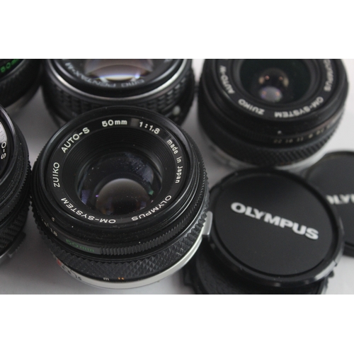 43 - Manual Focus Camera Lenses Working Inc Olympus & Pentax Etc x 5