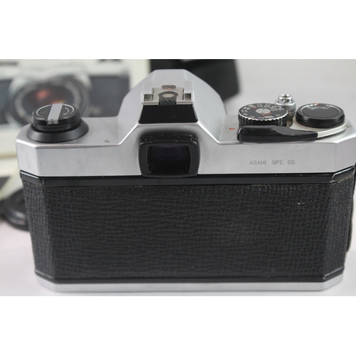 45 - Vintage Asahi Pentax K1000 SLR Film Camera Working with Pentax-M 50mm F/2 Lens