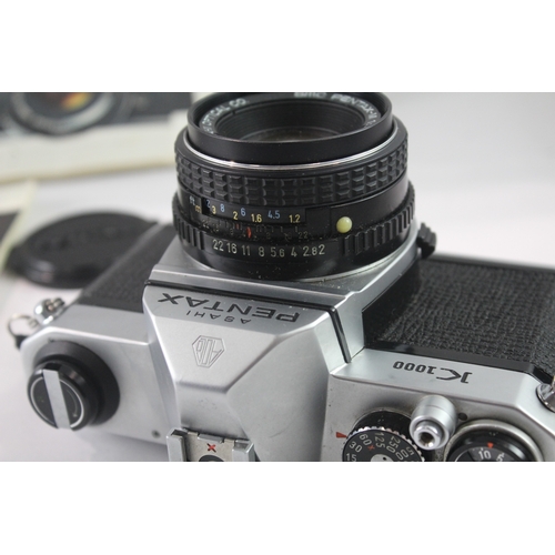 45 - Vintage Asahi Pentax K1000 SLR Film Camera Working with Pentax-M 50mm F/2 Lens
