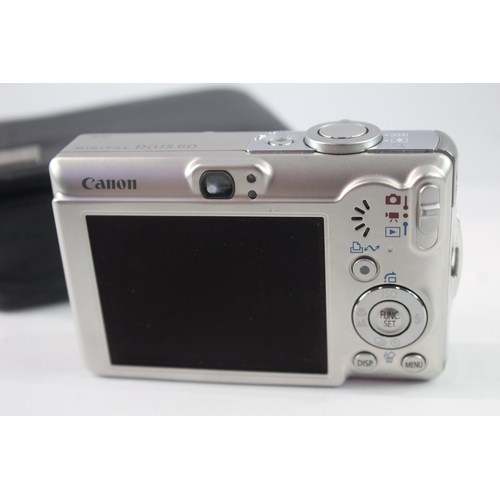 46 - Canon IXUS 60 Digital Compact Camera Working w/ Canon 3x Optical Zoom Lens