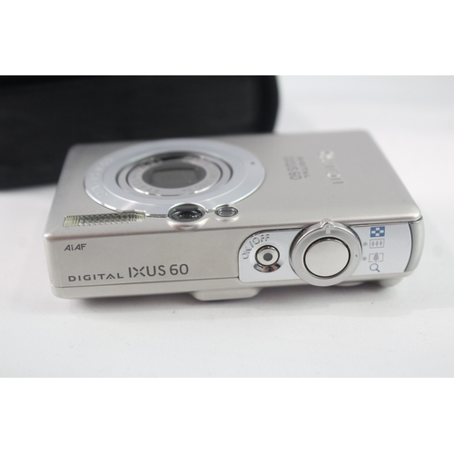 46 - Canon IXUS 60 Digital Compact Camera Working w/ Canon 3x Optical Zoom Lens