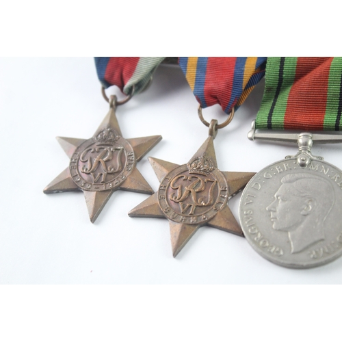 7 - WW2 Mounted Medal Groups Inc Pacific, Burma Star, Etc