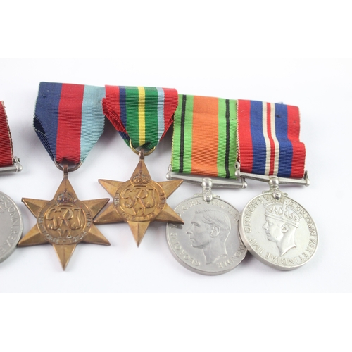 7 - WW2 Mounted Medal Groups Inc Pacific, Burma Star, Etc