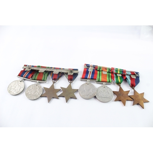 7 - WW2 Mounted Medal Groups Inc Pacific, Burma Star, Etc