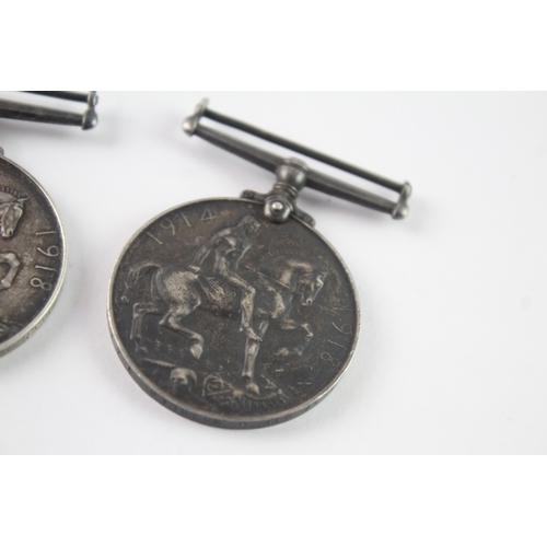8 - WW1 War Medals To Emberson OC2 RN, Pte Page Wilts Regt & Pte Swirles Y+L Regt