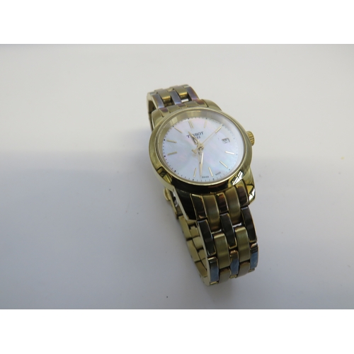 117 - Tissot watch with mother of pearl dial