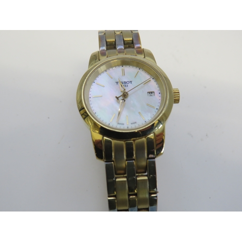 117 - Tissot watch with mother of pearl dial